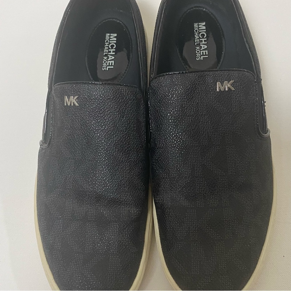 Michael Kors Keaton Signature Slip On Black Sneaker/Loafer Sz 9.5. - Picture 3 of 13